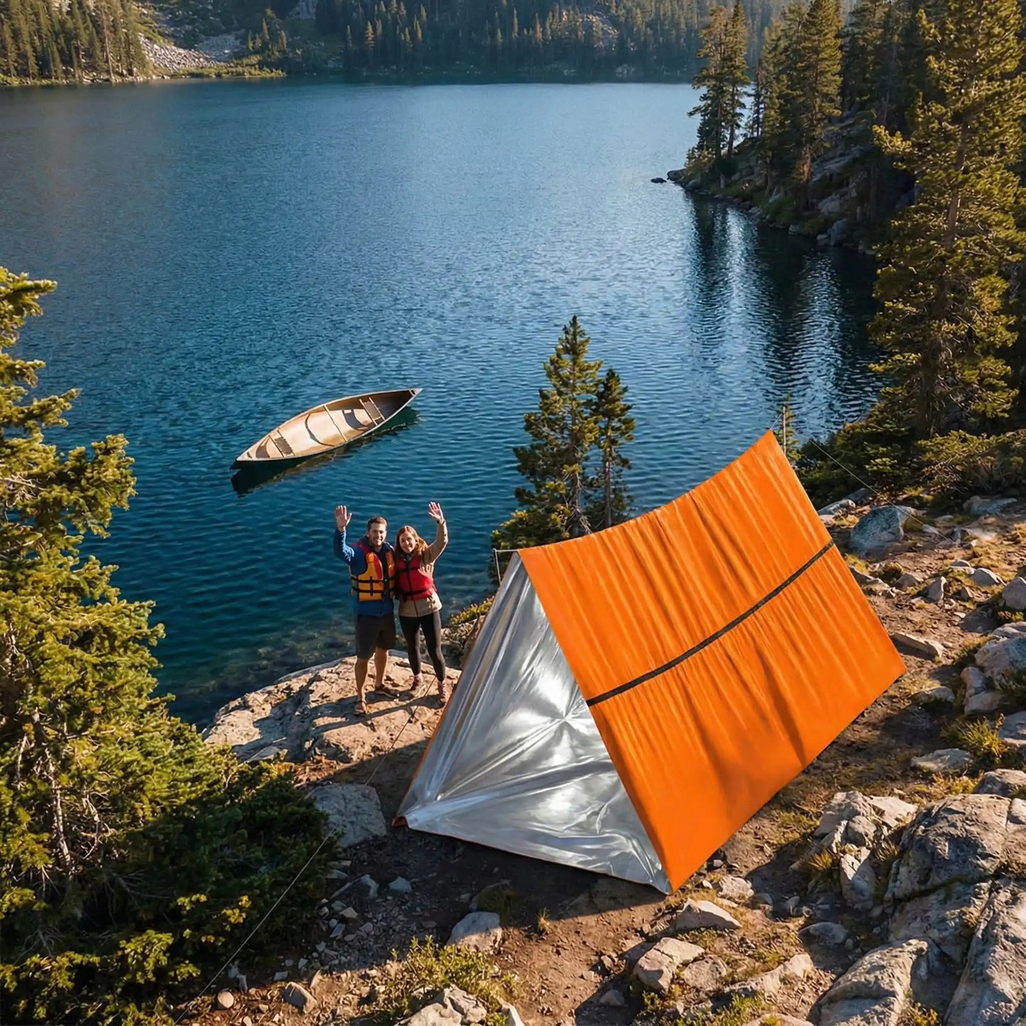 couple signale présence près tente urgence