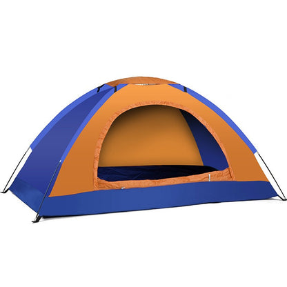 tente de camping bleu orange 1 personne