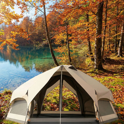 tente de camping domeunity automne
